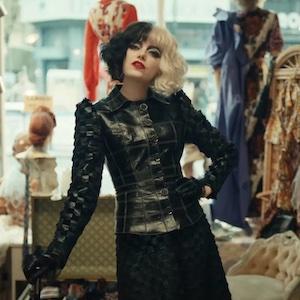 Moment image for Emma Stone's Dual Role: Lead Actress and Executive Producer in "Cruella" Explores Iconic Villain's Origins.