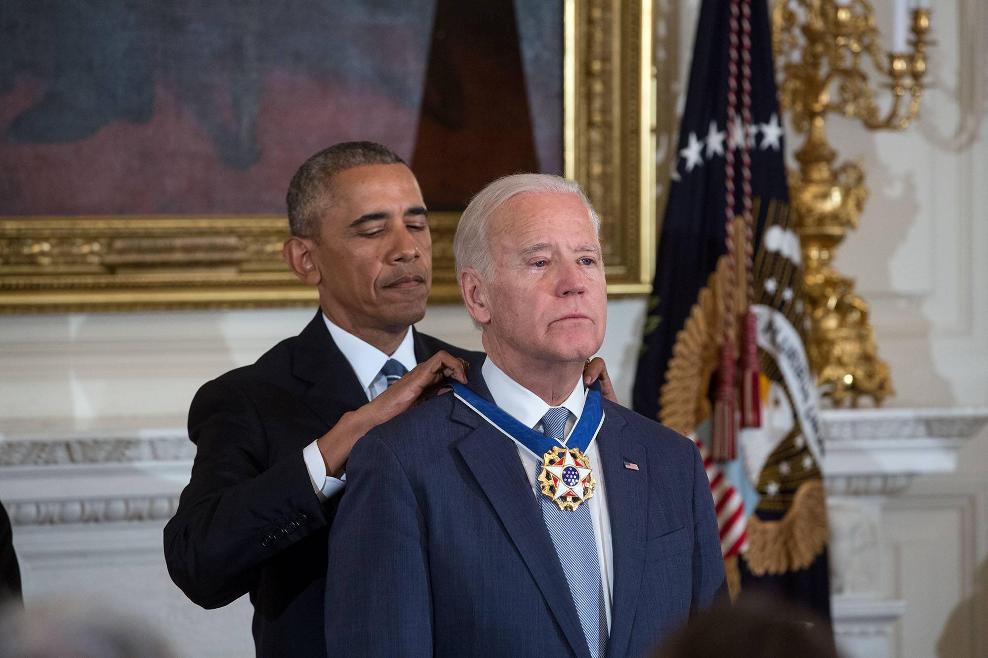 Moment image for Awarded the Presidential Medal of Freedom with Distinction by President Obama