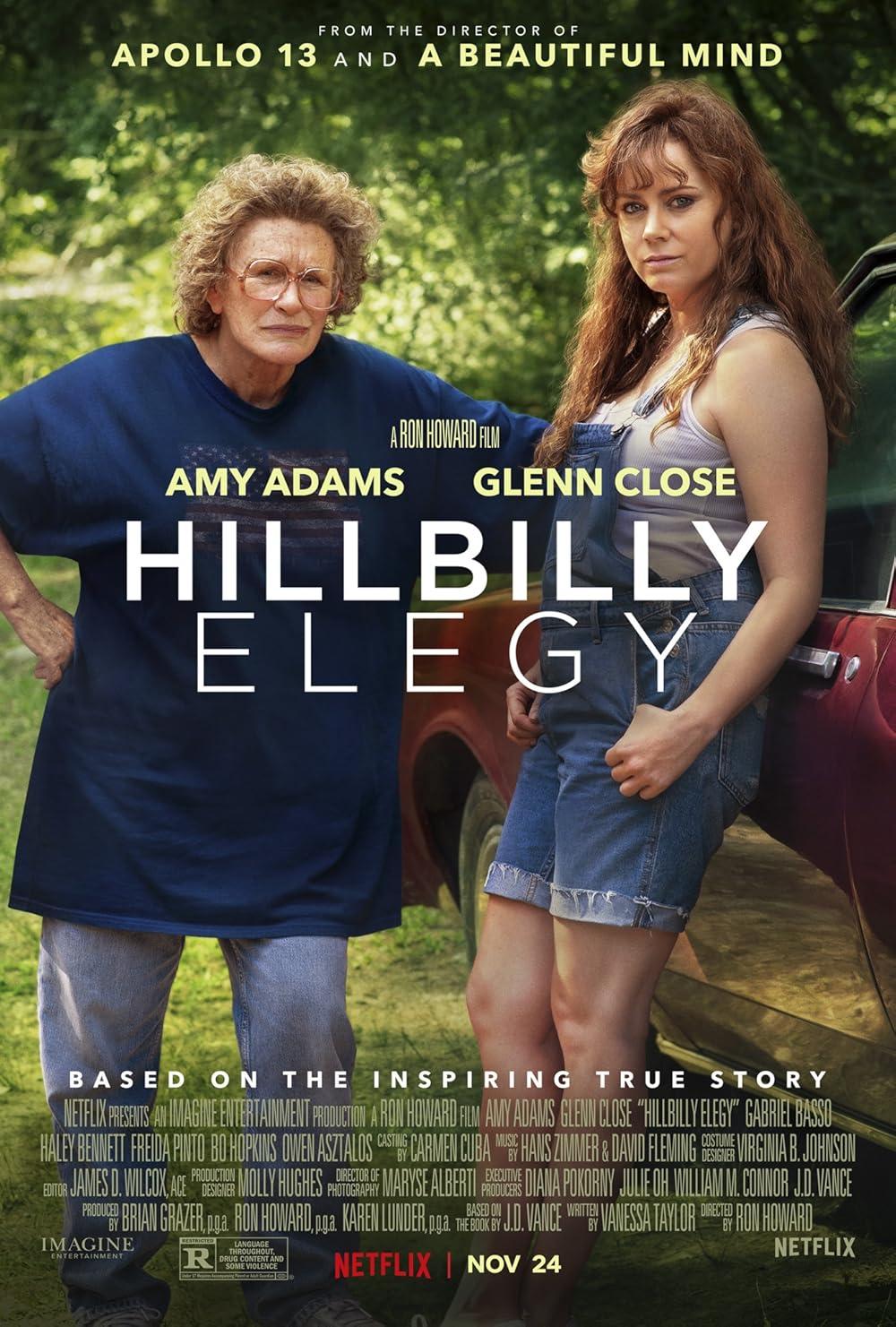 Moment image for Hillbilly Elegy adapted into a film directed by Ron Howard.