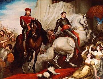 Moment image for Innovative verse play "Richard II" explores power and rebellion in 1595 English monarchy.