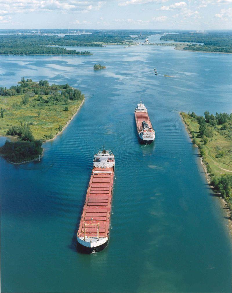 Moment image for John F. Kennedy backed transformative Saint Lawrence Seaway project, boosting trade and Midwest growth.