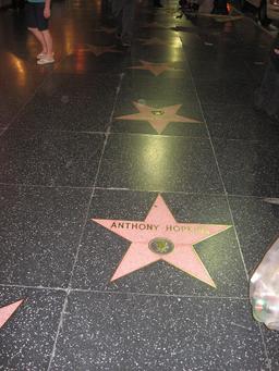 Hopkins received a star on the Hollywood Walk of Fame