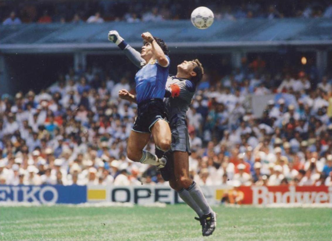 Moment image for Hand of God Goal in World Cup
