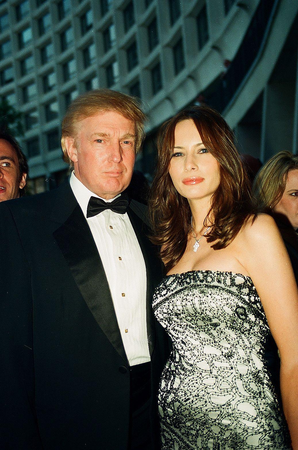 Moment image for Met Donald Trump at a party in New York
