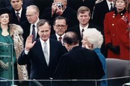 Bush takes the oath of office