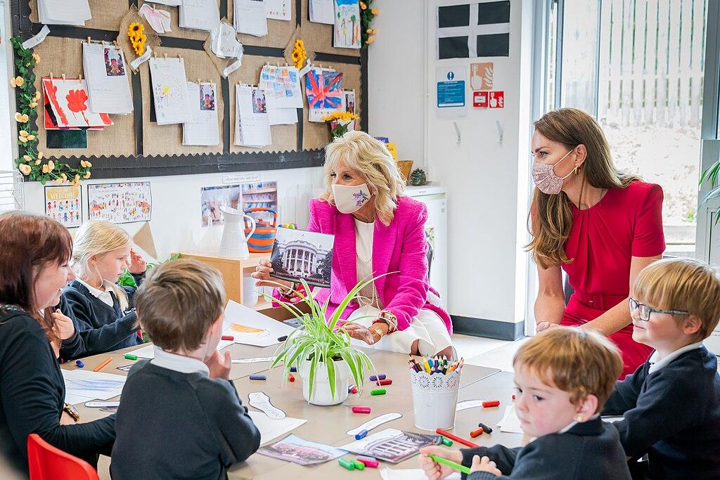Moment image for Catherine's G7 Summit Meeting with Jill Biden on Early Education