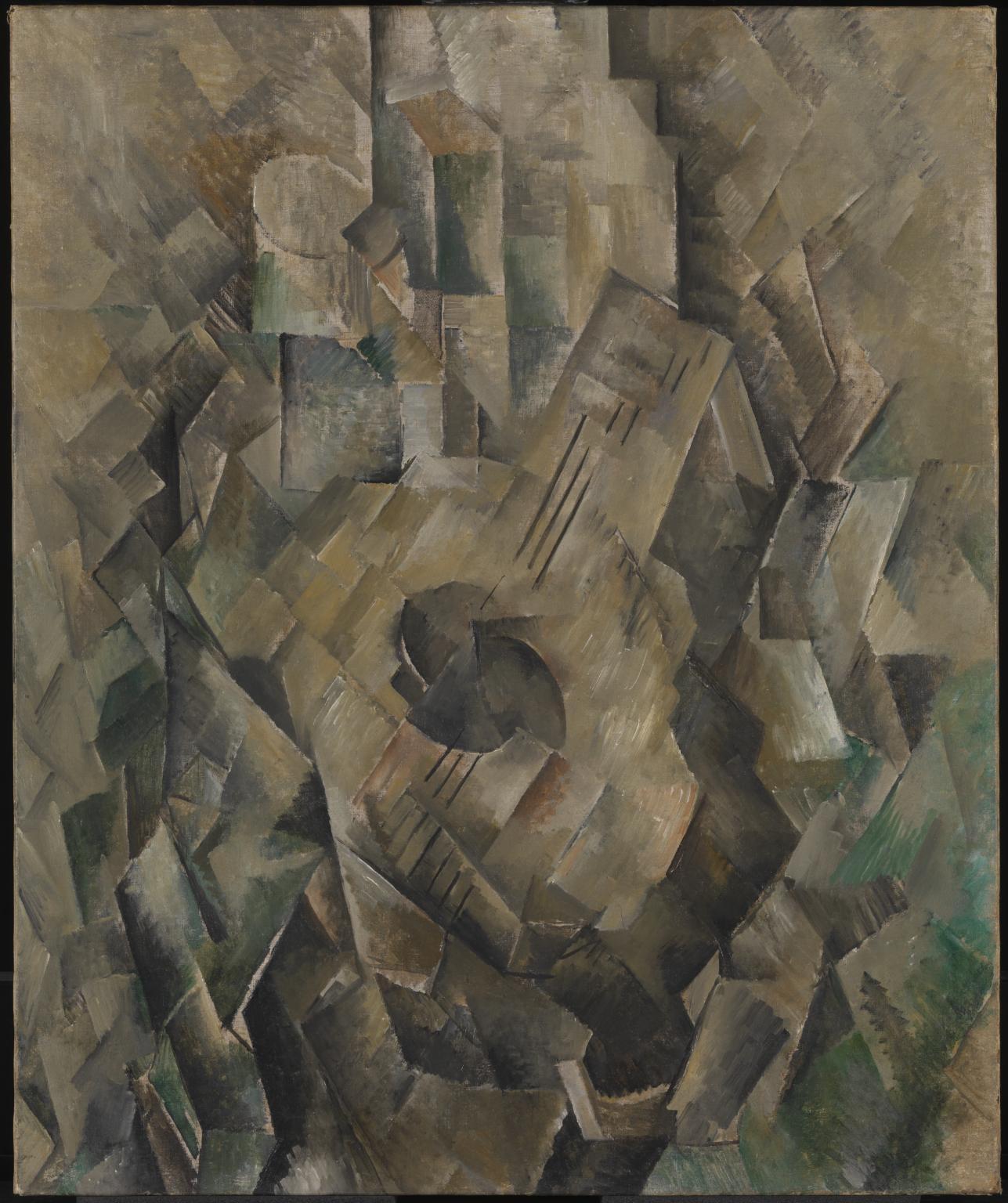 Moment image for Innovative Collaboration: Picasso and Braque's Analytic Cubism Reshapes Art with Geometric Abstraction.