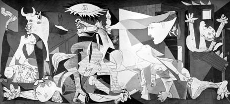 Moment image for Unveiling of Picasso's "Guernica" at Paris Exposition: A Powerful Anti-War Statement