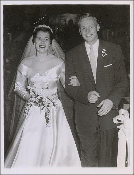 Moment image for Neil Armstrong Married Janet Elizabeth Shearon In 1956