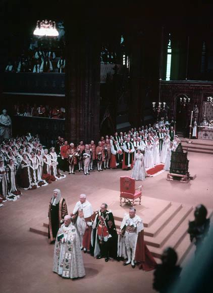 Moment image for Coronation ceremony held at Westminster Abbey