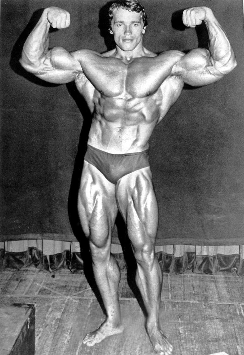 Moment image for  Arnold Schwarzenegger once again asserted his dominance in the world of bodybuilding by defending his Mr. Olympia