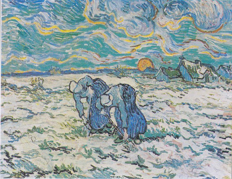 Moment image for Van Gogh’s Resilience Through Turbulent Times: "Two Peasant Women Digging in a Snow-Covered Field"
