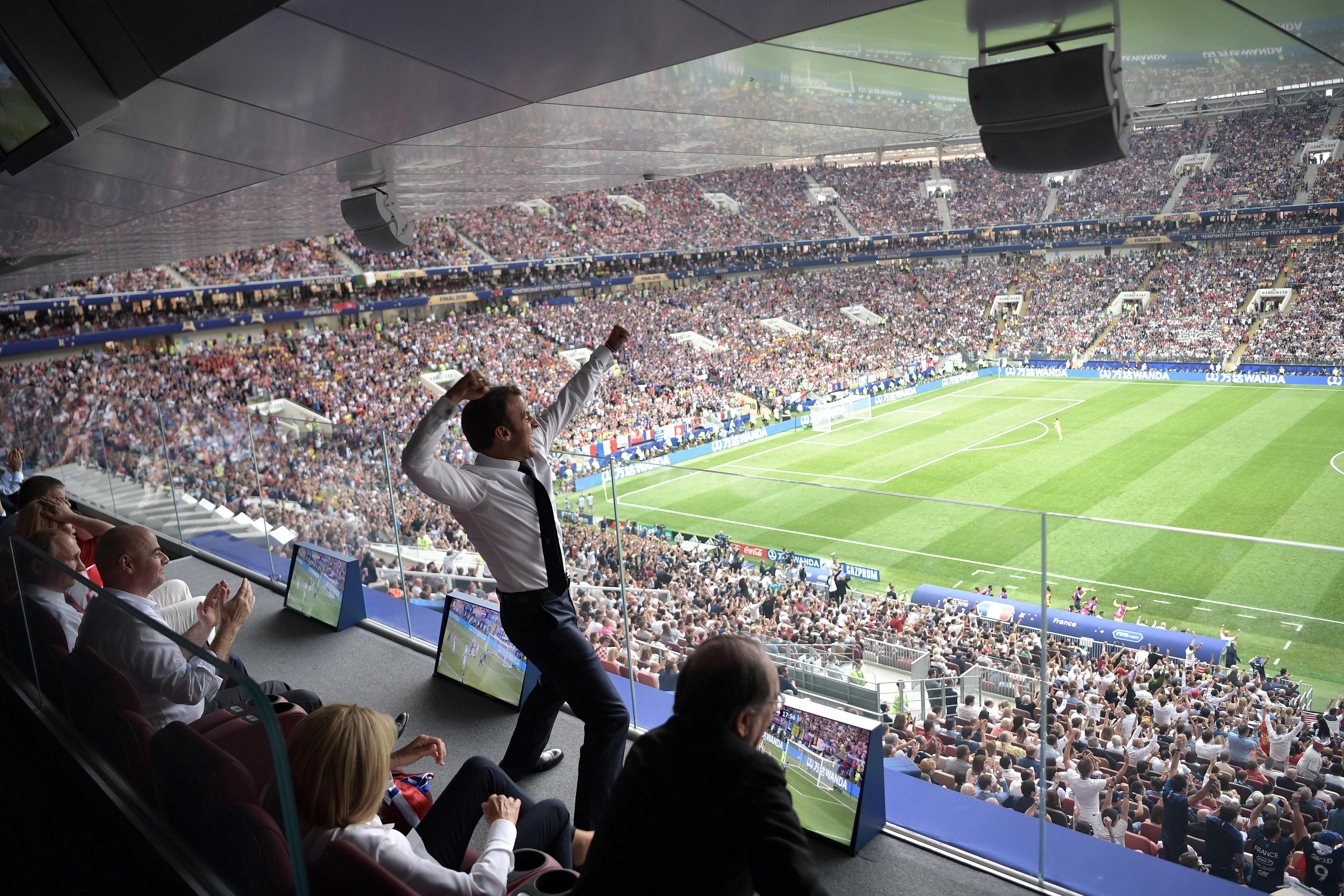 Moment image for Macron Celebrates France’s World Cup Triumph
