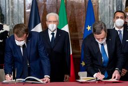 Macron and Draghi sign Quirinal Treaty