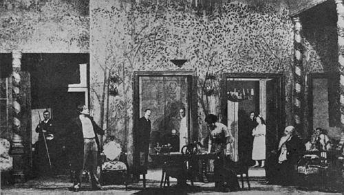 Moment image for The Cherry Orchard premieres at the Moscow Art Theatre