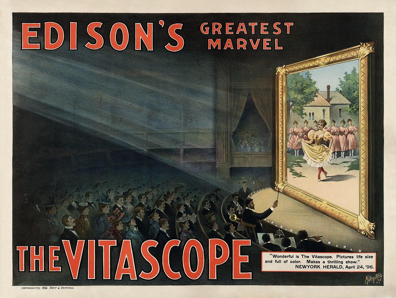 Moment image for Thomas Armat's Vitascope Revolutionizes Film Exhibition in New York City