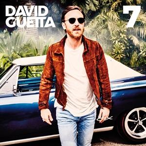 Moment image for David Guetta's "7" album: a dual-disc reflection of mainstream hits and underground house music.