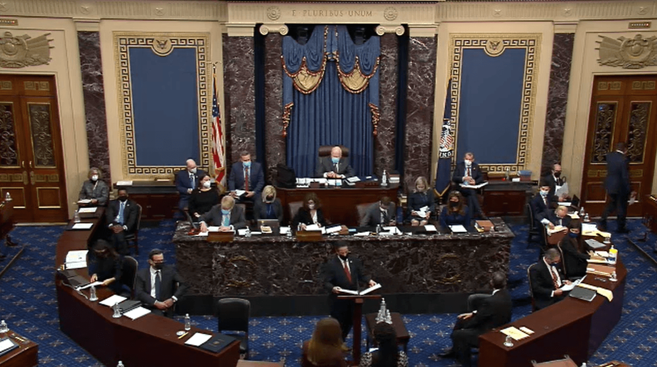 Moment image for Senate acquits in second impeachment trial