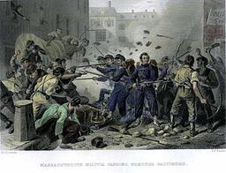 Baltimore Mobs Attack Union Troops