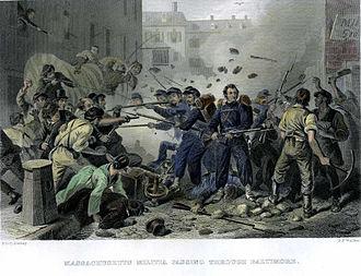 Moment image for Baltimore Mobs Attack Union Troops