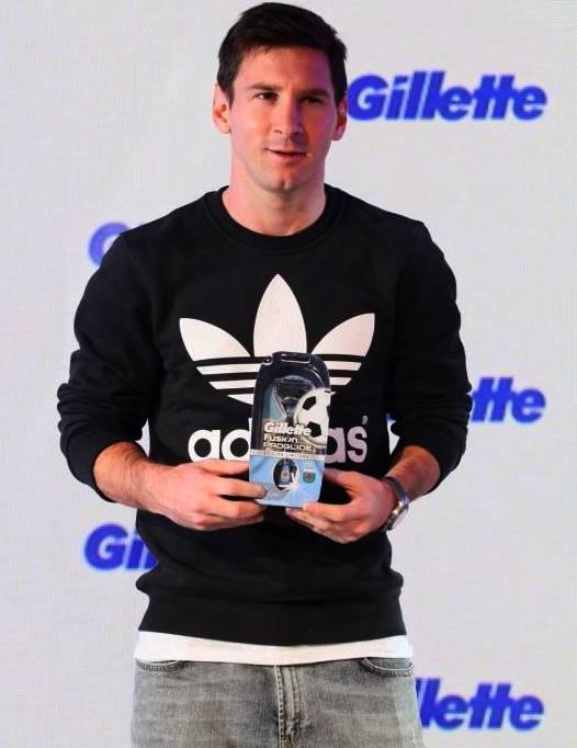 Moment image for Messi as Global Brand Ambassador for Gillette
