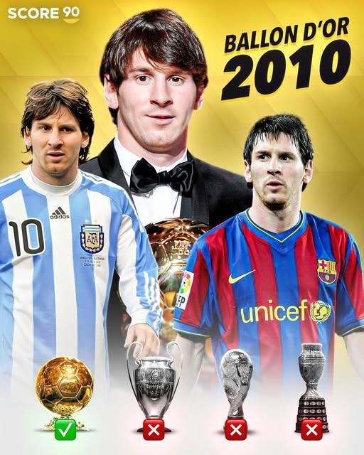 Moment image for Messi Wins Second Consecutive Ballon d'Or