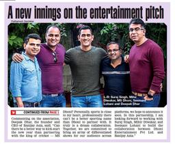 Dhoni Entertainment Partners with Banijay Asia