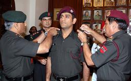 Dhoni's Honorary Rank as Lieutenant Colonel