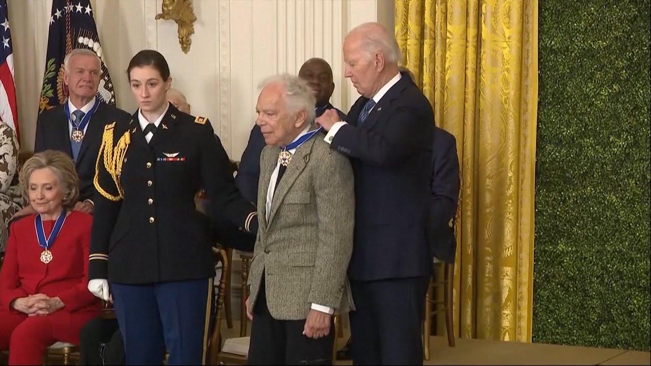 Moment image for First fashion designer to receive the Presidential Medal of Freedom