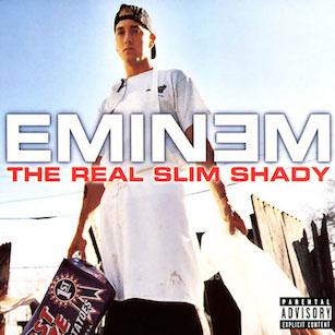 Moment image for Eminem's Breakthrough with "The Slim Shady LP" and Impact on Hip-Hop Culture.