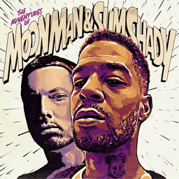 Dynamic collaboration between Kid Cudi and Eminem brings together contrasting styles and socially conscious themes.