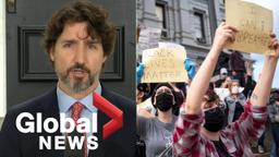 Protests for racial justice spread in Canada after George Floyd's death in America.