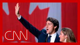 Justin Trudeau's Liberal party wins election without securing a parliamentary majority.
