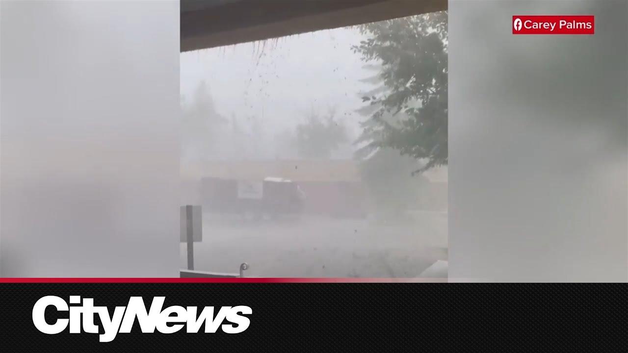 Moment image for Massive hailstorm in Calgary causes record $2.8 billion in insured damages