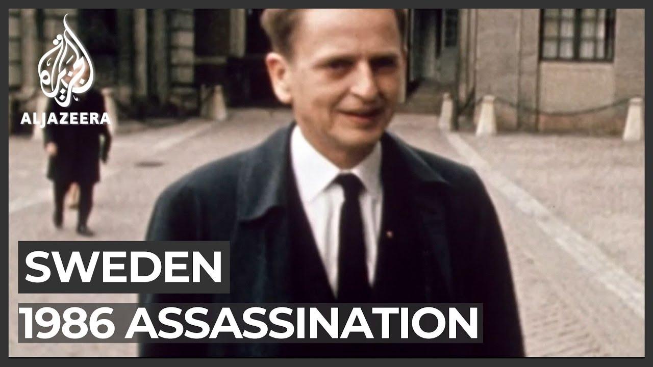 Moment image for Prime Minister Olof Palme assassinated while walking home from a cinema with his wife.