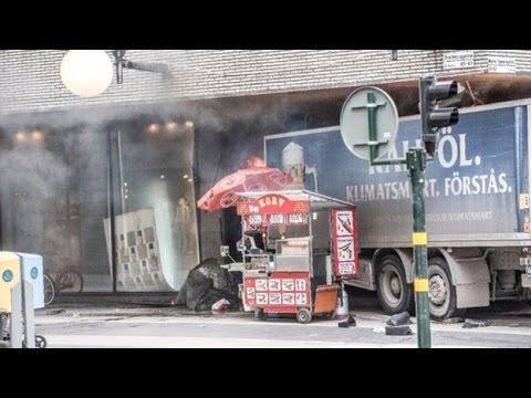 Moment image for Tragic event unfolds at department store as truck hijacking leads to fatalities and injuries in Sweden