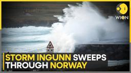 Storm Ingunn, the strongest storm in Norway since 1992, brings hurricane-force winds