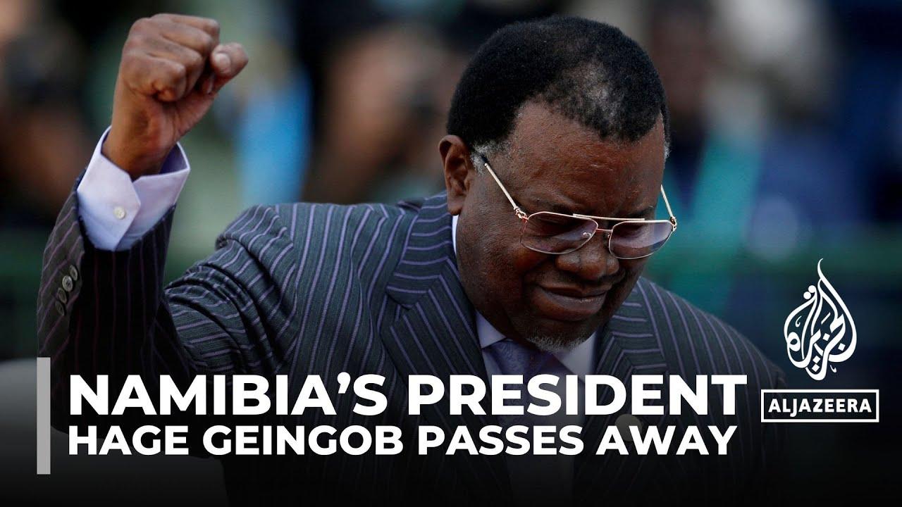 Moment image for Namibian President Hage Geingob Passes Away, Leadership Transition Ensues