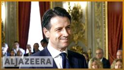 Giuseppe Conte signs up as a prime minister 