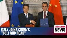 Italy signs historic agreement with China for Belt and Road Initiative participation.