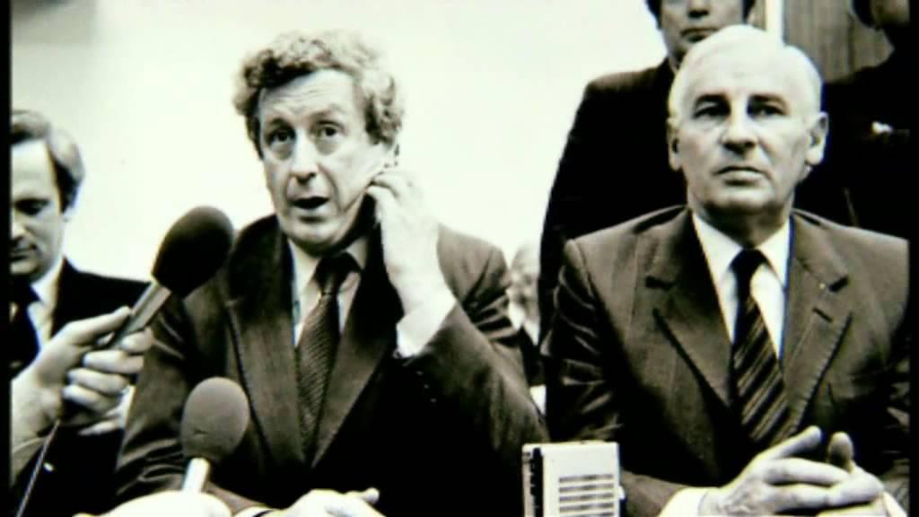 Moment image for Garret FitzGerald becomes Taoiseach leading the Dáil Éireann.