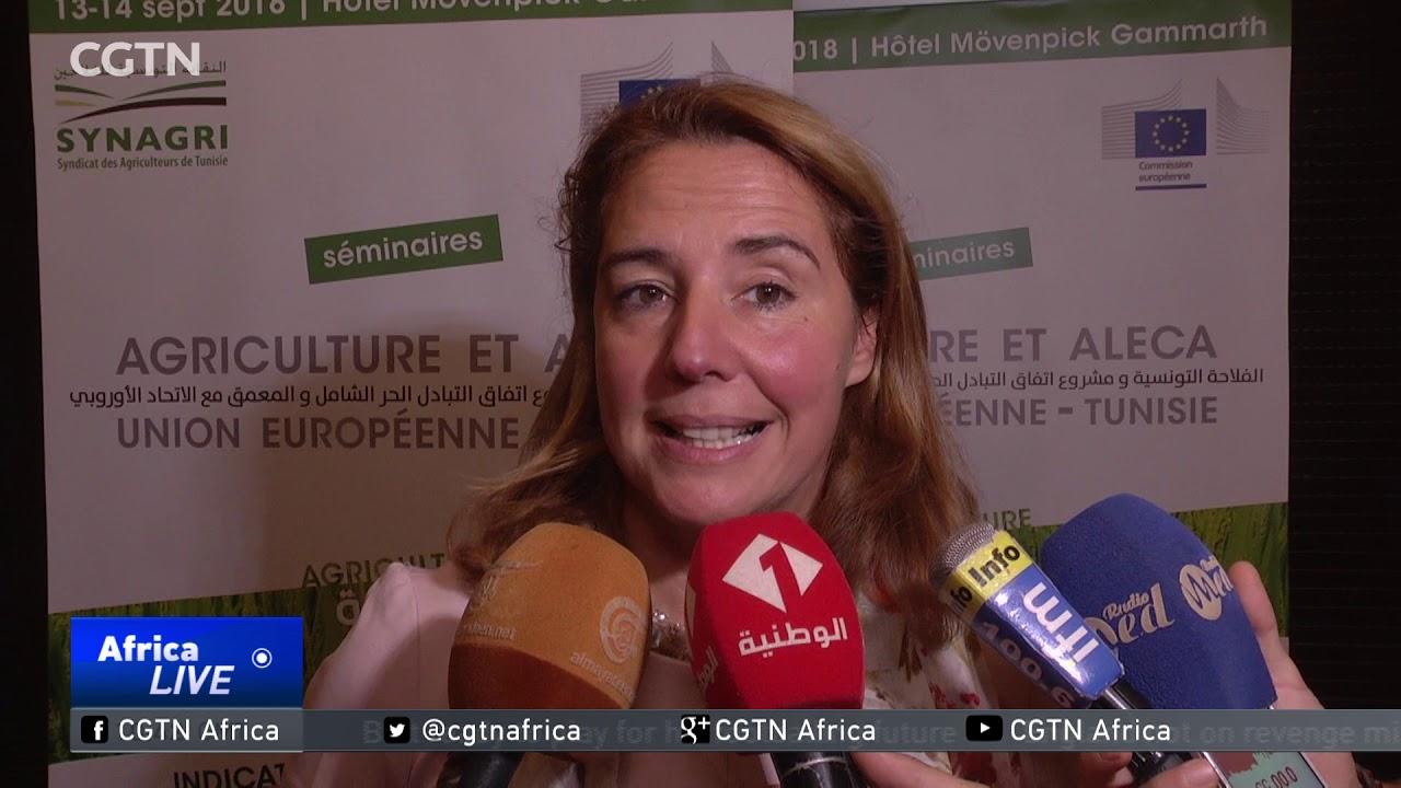 Moment image for Tunisia signs Free Trade Agreement with the European Union for economic relations improvement.