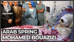 Mohamed Bouazizi's self-immolation ignites nationwide protests against police harassment in Tunisia.