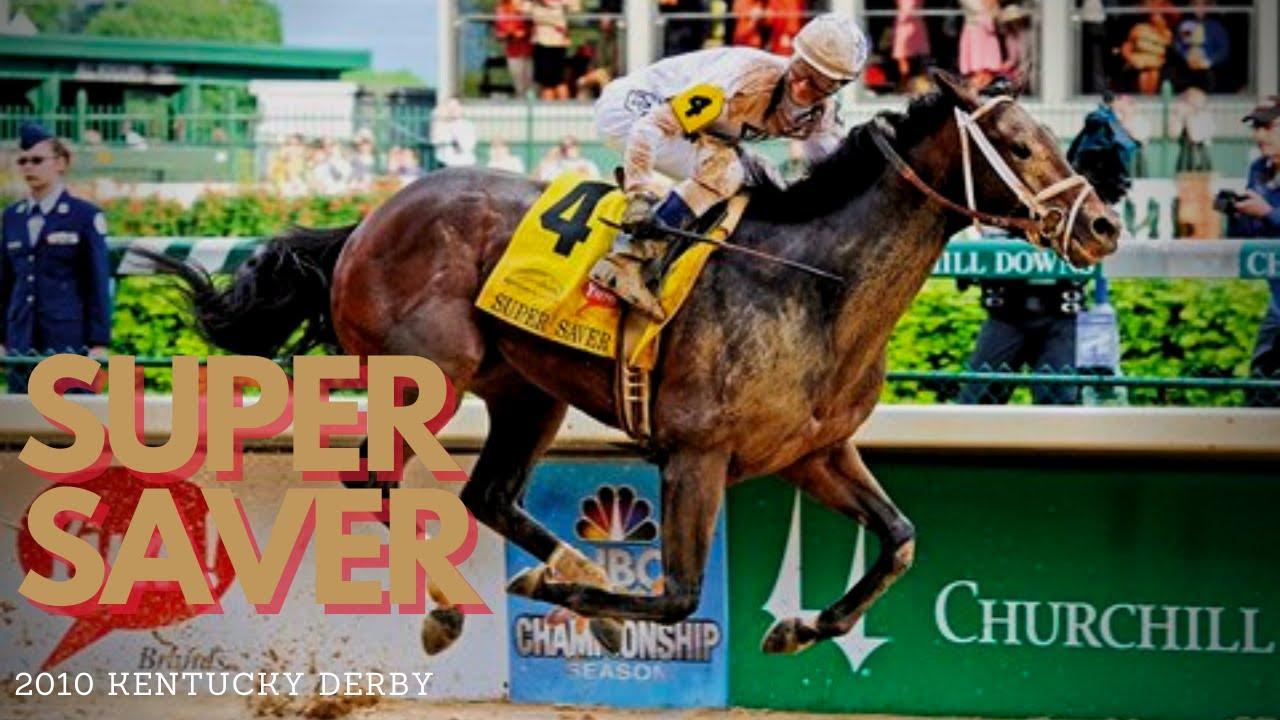 Moment image for Super Saver triumphs in wet conditions with Borel, Pletcher, and WinStar Farm at Churchill Downs.