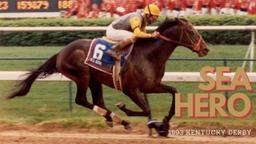 Sea Hero clinches victory with Jerry Bailey, trained by MacKenzie Miller, for Rokeby Stables. Fast track.