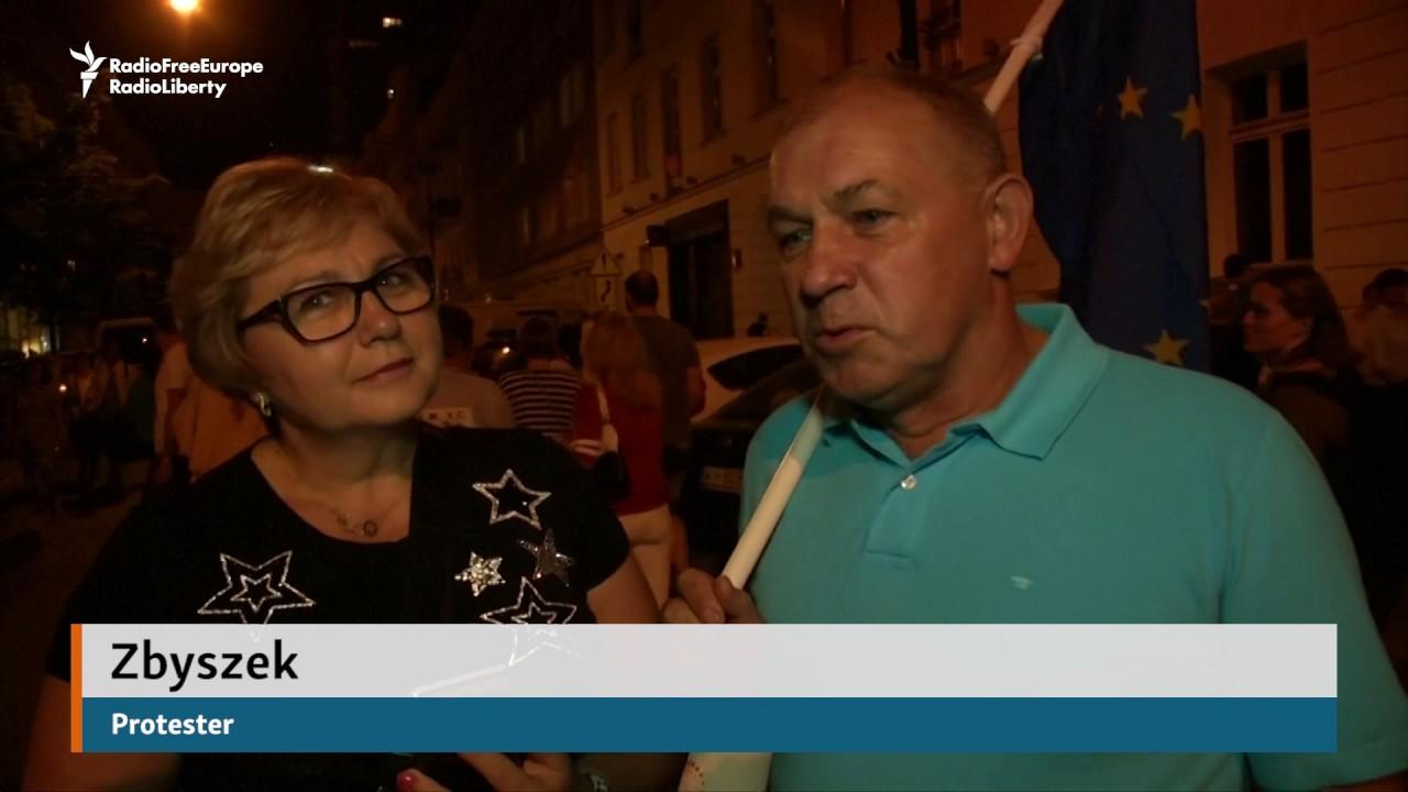 Moment image for Judicial reforms in Poland spark rule of law worries and widespread protests.