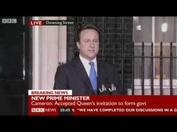 David Cameron becomes the Prime Minister