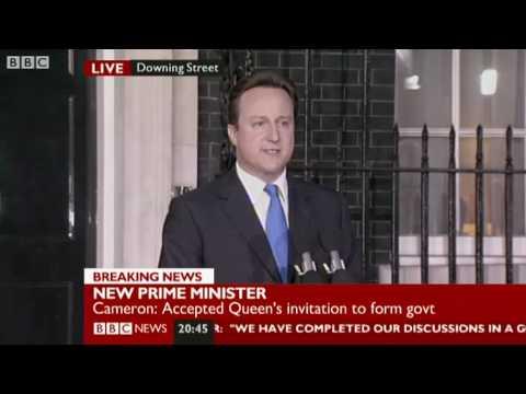 Moment image for David Cameron becomes the Prime Minister