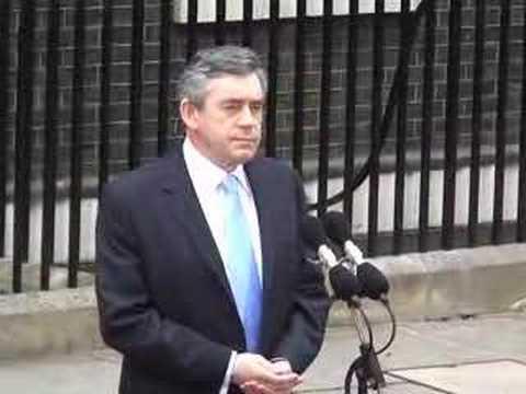 Moment image for Gordon Brown becomes the Prime Minister