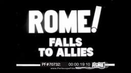  fall of Rome to Allied forces